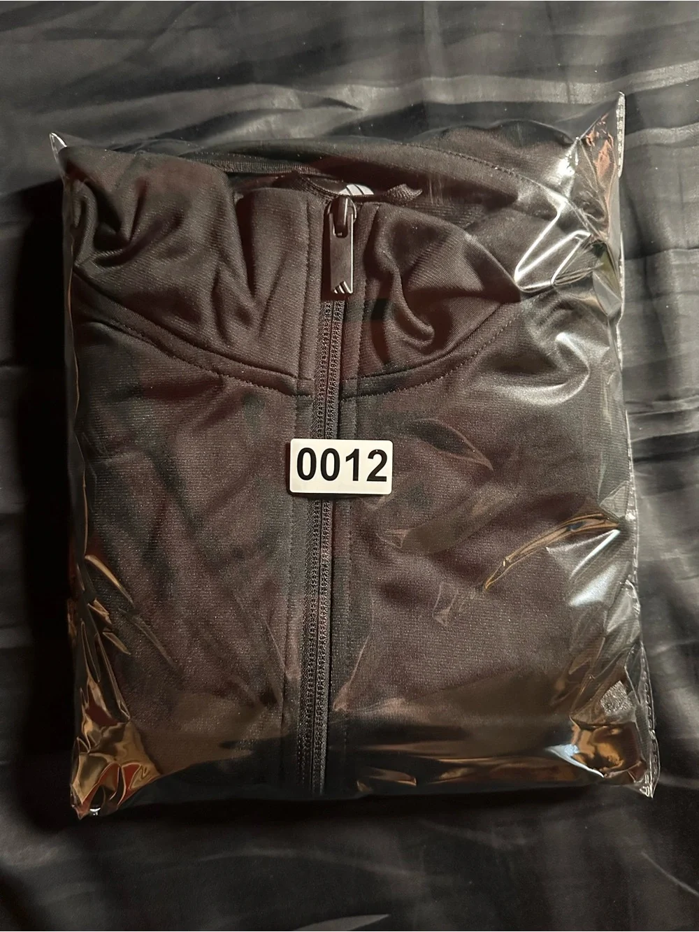 Adidas Men’s 3XL Black Full Zip Track Jacket Tonal Logo
